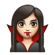🧛🏻‍♀️ Emoji Vampiresa: Tono De Piel Claro en WhatsApp 2.19.244.