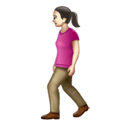 🚶🏻‍♀️ Emoji Mujer Caminando: Tono De Piel Claro en WhatsApp 2.19.244.