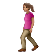 🚶🏽‍♀️ Emoji Mujer Caminando: Tono De Piel Medio en WhatsApp 2.19.244.