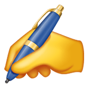 Emoji ✍️ Mano Che Scrive su WhatsApp 2.19.244.