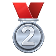 Emoji 🥈 Medaglia D’argento su WhatsApp 2.19.352.
