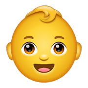 Emoji 👶 Neonato su WhatsApp 2.19.352.