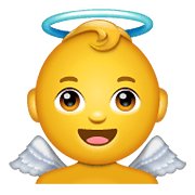 👼 Emoji Bebé ángel en WhatsApp 2.19.352.