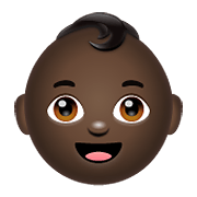 👶🏿 Emoji Bebê: Pele Escura na WhatsApp 2.19.352.