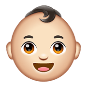 👶🏻 Emoji Bebé: Tono De Piel Claro en WhatsApp 2.19.352.