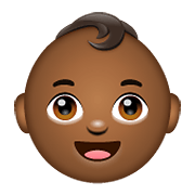 👶🏾 Emoji Bebé: Tono De Piel Oscuro Medio en WhatsApp 2.19.352.
