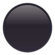 Emoji ⚫ Cerchio Nero su WhatsApp 2.19.352.