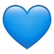 💙 Emoji Coração Azul na WhatsApp 2.19.352.