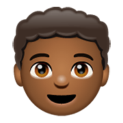 👦🏾 Emoji Niño: Tono De Piel Oscuro Medio en WhatsApp 2.19.352.