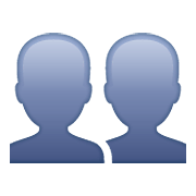 Emoji 👥 Profilo Di Due Persone su WhatsApp 2.19.352.