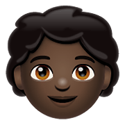 Emoji 🧒🏿 Bimbo: Carnagione Scura su WhatsApp 2.19.352.