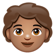 🧒🏽 Emoji Kind: mittlere Hautfarbe WhatsApp 2.19.352.