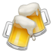 🍻 Emoji Jarras De Cerveza Brindando en WhatsApp 2.19.352.