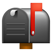 Emoji 📫 Cassetta Postale Chiusa Bandierina Alzata su WhatsApp 2.19.352.