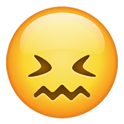 Emoji 😖 Faccina Frustrata su WhatsApp 2.19.352.