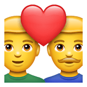 Emoji 👨‍❤️‍👨 Coppia Con Cuore: Uomo E Uomo su WhatsApp 2.19.352.