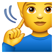 Emoji 🧏 Persona Con Problemi Di Udito su WhatsApp 2.19.352.