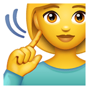 Emoji 🧏‍♀️ Donna Con Problemi Di Udito su WhatsApp 2.19.352.