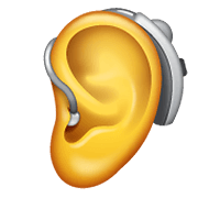 Emoji 🦻 Orecchio Con Apparecchio Acustico su WhatsApp 2.19.352.
