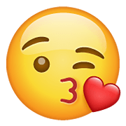 Emoji 😘 Faccina Che Manda Un Bacio su WhatsApp 2.19.352.