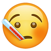 Emoji 🤒 Faccina Con Termometro su WhatsApp 2.19.352.