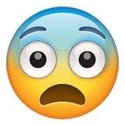 Emoji 😨 Faccina Impaurita su WhatsApp 2.19.352.
