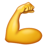 Émoji 💪 Biceps Contracté sur WhatsApp 2.19.352.