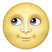 🌝 Emoji Luna Llena Con Cara en WhatsApp 2.19.352.