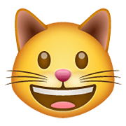 😺 Emoji Rosto De Gato Sorrindo na WhatsApp 2.19.352.