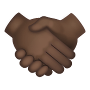 🤝🏿 Emoji Handschlag, dunkle Hautfarbe WhatsApp 2.19.352.