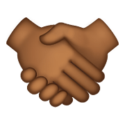 🤝🏾 Emoji Handschlag, mitteldunkle Hautfarbe WhatsApp 2.19.352.