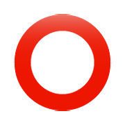 Émoji ⭕ Cercle Rouge sur WhatsApp 2.19.352.
