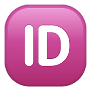 🆔 Emoji Großbuchstaben ID in lila Quadrat WhatsApp 2.19.352.