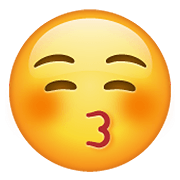 😚 Emoji Cara Besando Con Los Ojos Cerrados en WhatsApp 2.19.352.