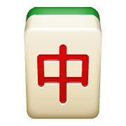 Émoji 🀄 Dragon Rouge Mahjong sur WhatsApp 2.19.352.