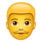 Emoji 👨 Uomo su WhatsApp 2.19.352.
