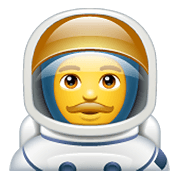 Emoji 👨‍🚀 Astronauta Uomo su WhatsApp 2.19.352.