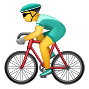 Émoji 🚴‍♂️ Cycliste Homme sur WhatsApp 2.19.352.