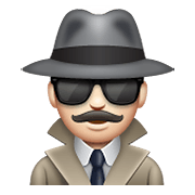 🕵🏻‍♂️ Emoji Detektiv: helle Hautfarbe WhatsApp 2.19.352.