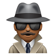 🕵🏾‍♂️ Emoji Detective Hombre: Tono De Piel Oscuro Medio en WhatsApp 2.19.352.