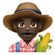 👨🏿‍🌾 Emoji Agricultor: Tono De Piel Oscuro en WhatsApp 2.19.352.
