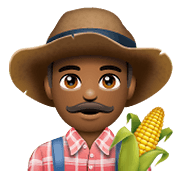 👨🏾‍🌾 Emoji Agricultor: Tono De Piel Oscuro Medio en WhatsApp 2.19.352.