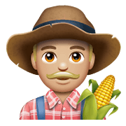 Emoji 👨🏼‍🌾 Contadino: Carnagione Abbastanza Chiara su WhatsApp 2.19.352.