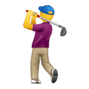 Emoji 🏌️‍♂️ Golfista Uomo su WhatsApp 2.19.352.