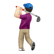 Emoji 🏌🏻‍♂️ Golfista Uomo: Carnagione Chiara su WhatsApp 2.19.352.