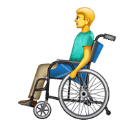 👨‍🦽 Emoji Mann in manuellem Rollstuhl WhatsApp 2.19.352.
