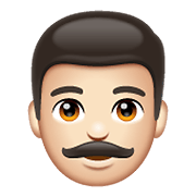 👨🏻 Emoji Hombre: Tono De Piel Claro en WhatsApp 2.19.352.