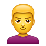 🙎‍♂️ Emoji Homem Fazendo Bico na WhatsApp 2.19.352.