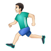 🏃🏻‍♂️ Emoji Hombre Corriendo: Tono De Piel Claro en WhatsApp 2.19.352.