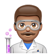Emoji 👨🏽‍🔬 Scienziato: Carnagione Olivastra su WhatsApp 2.19.352.